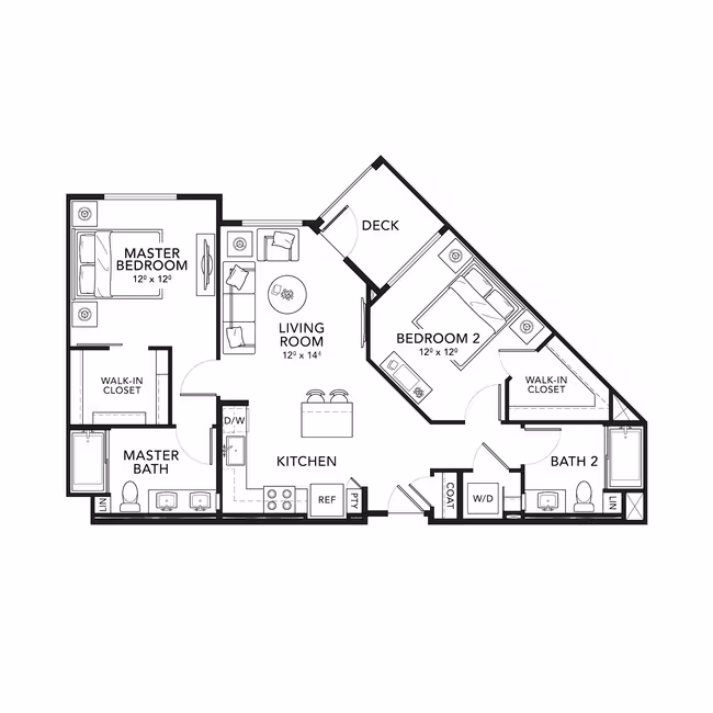 Unit 223 307 floor plan